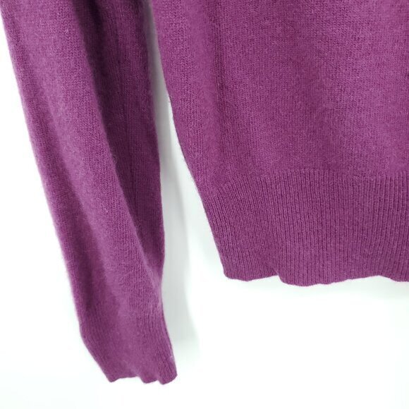 VTG 90s Fenn Wright Manson 100% Cashmere Turtleneck Sweater 40/M Purple - Picture 8 of 16